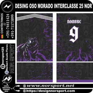 DESING OSO MORADO INTERCLASSE 25 NOR