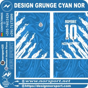 DESIGN GRUNGE CYAN NOR