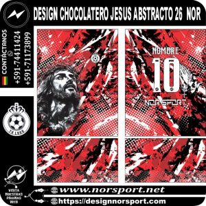 DESIGN CHOCOLATERO JESUS ABSTRACTO 26  NOR