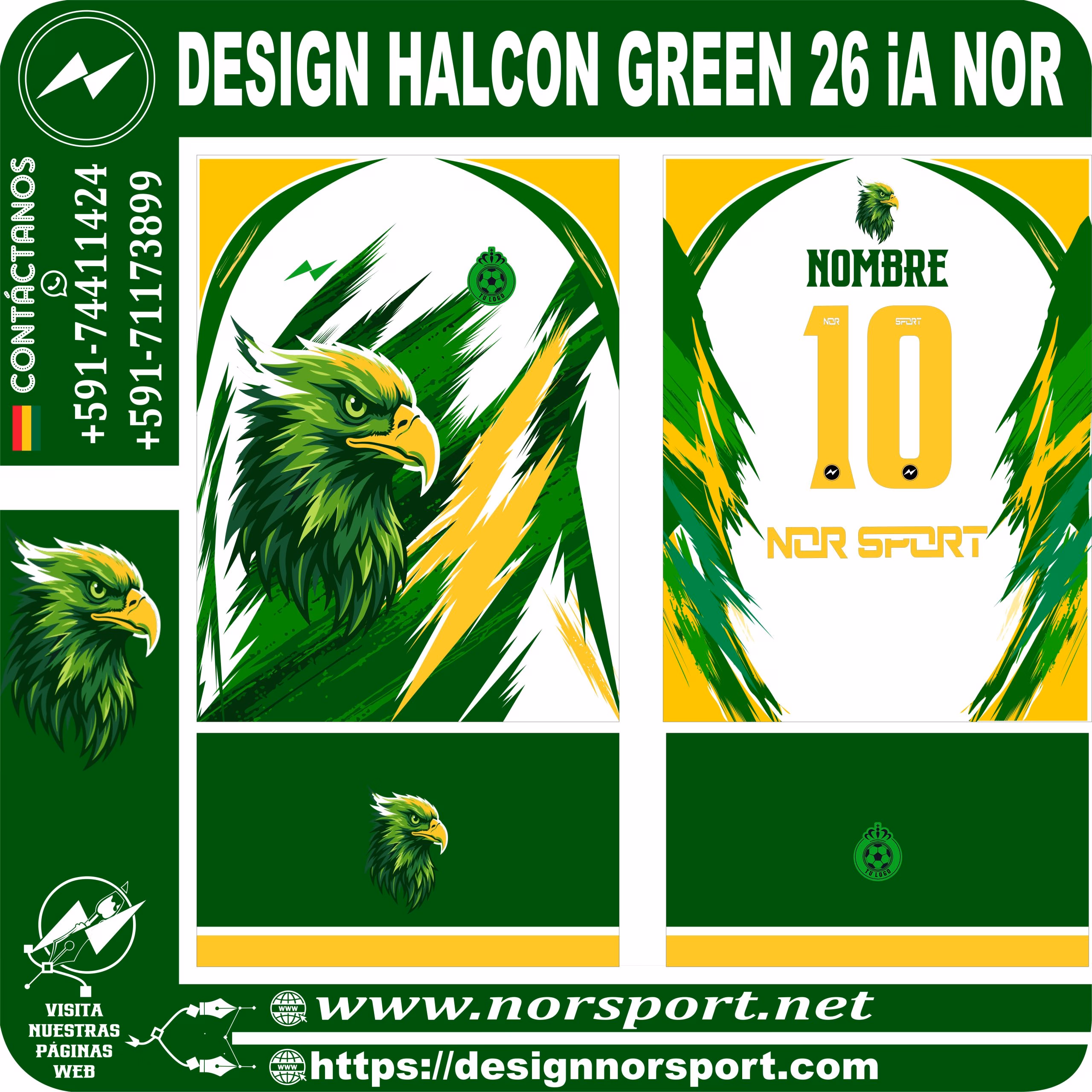 DESIGN HALCON GREEN 26 iA NOR