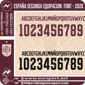 españa segunda equipacion  FONT - 2026